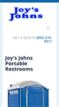 Mobile Screenshot of joysjohns.com